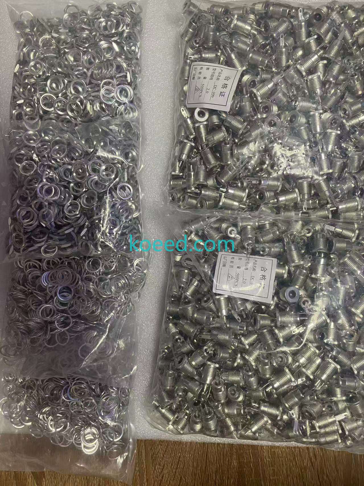 500PCS DC Power Supply Jack Plug Socket Female Panel Mount - Product View